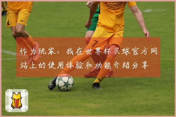 作为玩家，我在世界杯买球官方网站上的使用体验和功能介绍分享