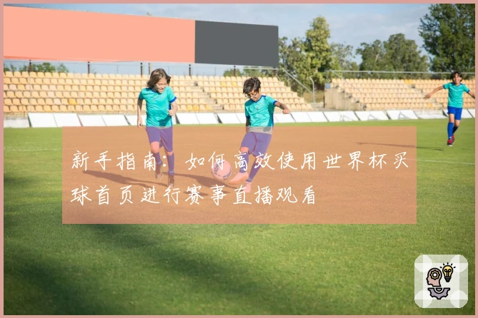 新手指南：如何高效使用世界杯买球首页进行赛事直播观看
